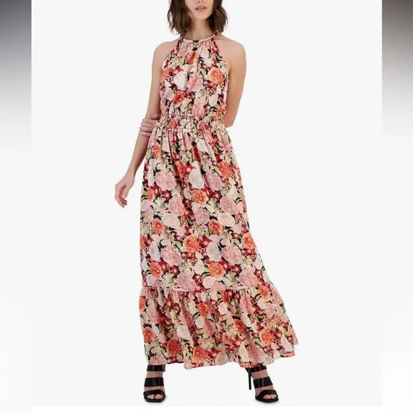 INC International Concepts | Dresses | Inc International Concepts Floral  Halter Maxi Dress | Poshmark